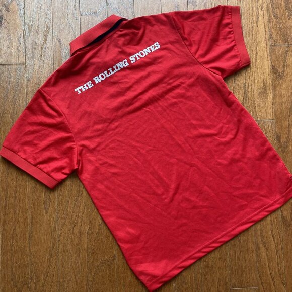 The Rolling Stones Red Golf Polo Shirt Medium - Picture 3 of 4